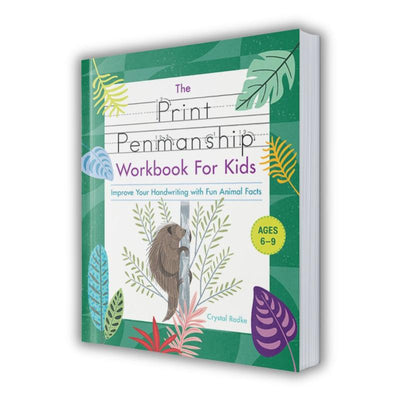 Print Penmanship Workbook for Kids